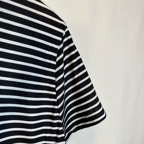 MISSLOOK Crazy Cat Lady Stripe Cat Print Short Sleeve Boho T Shirt Blouse Size L - Picture 7 of 9